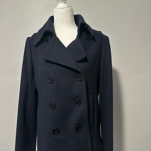 J. Crew Women's Classic Navy Pea Coat